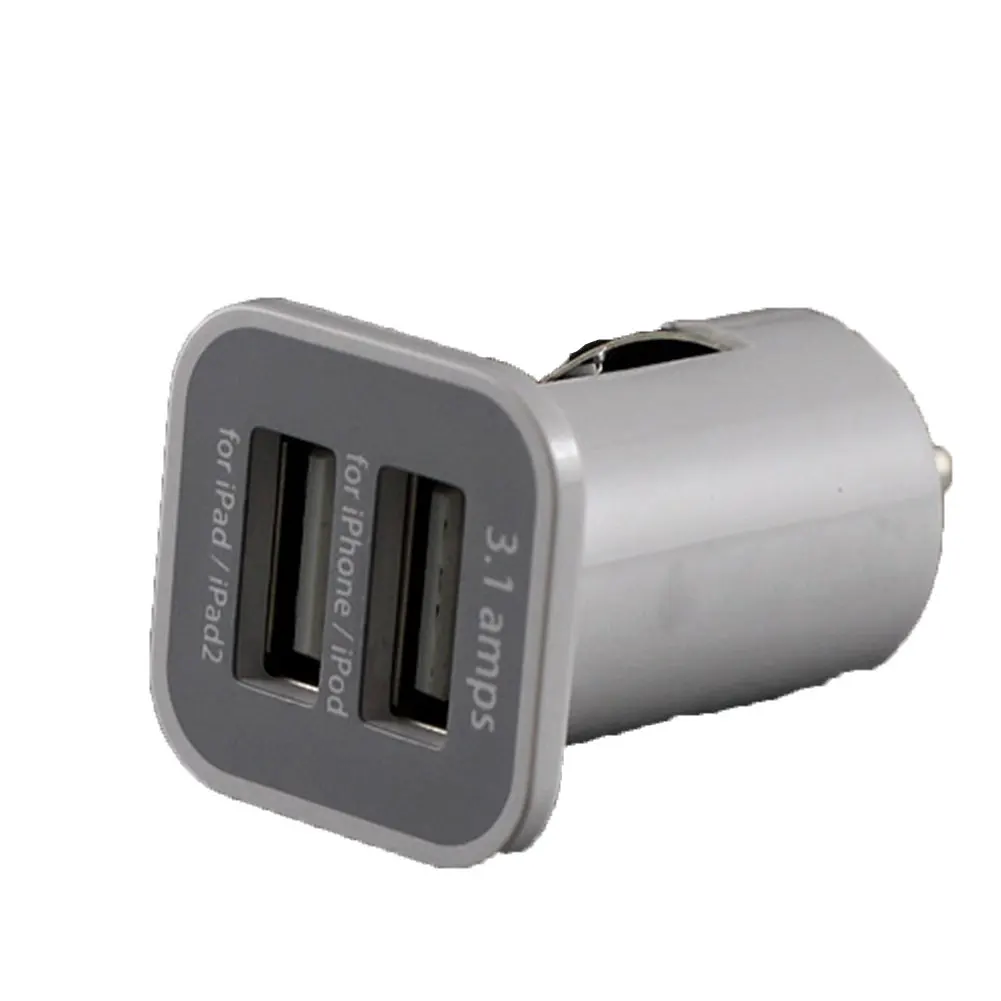 Универсальное автомобильное зарядное устройство мини с двумя портами USB адаптер для iPad iPhone