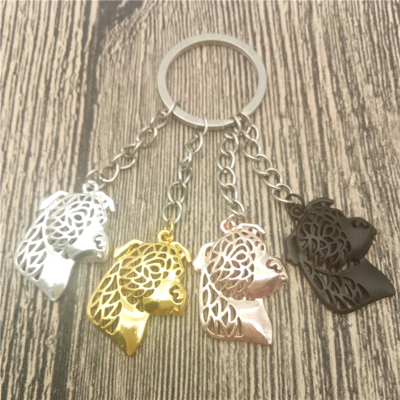 Цепочка для ключей в американском стиле модный брелок виде собаки женщин и