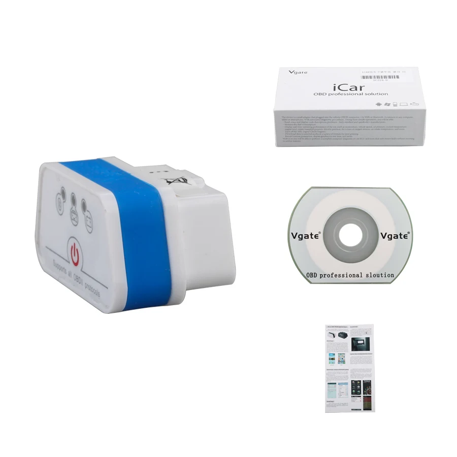 Vgate iCar 2 Bluetooth версия ELM327 OBD2 считыватель кодов iCar2 для Android/PC(доступно шесть цветов