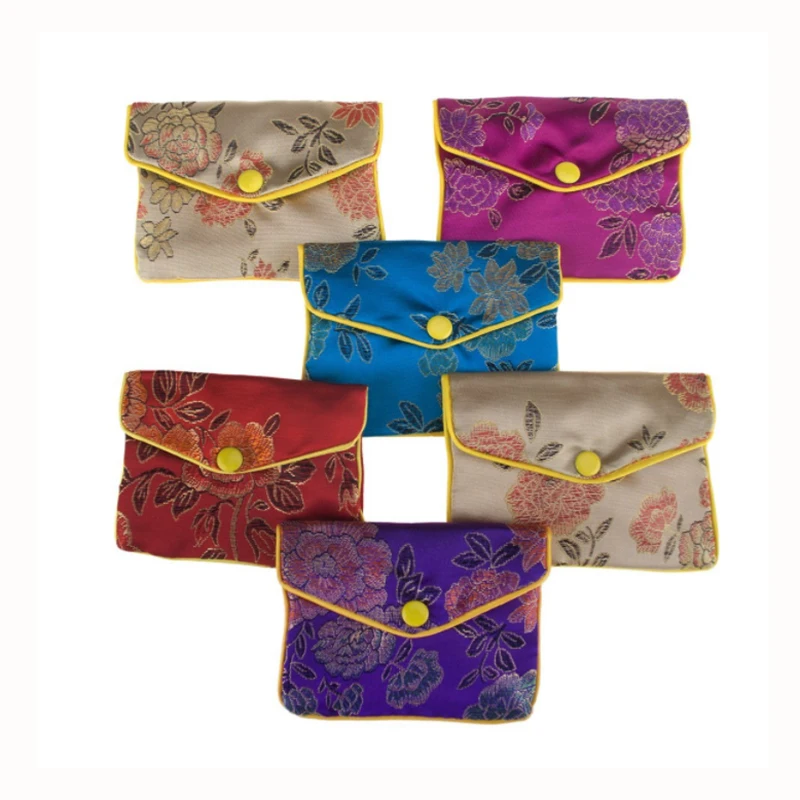 

Jewellery Bag 8x10cm Silk Purse Jewelry Pouch Gift Bag Bags 10Pcs Jewelry Product Packing Pouch Christmas/Wedding Gift Bag