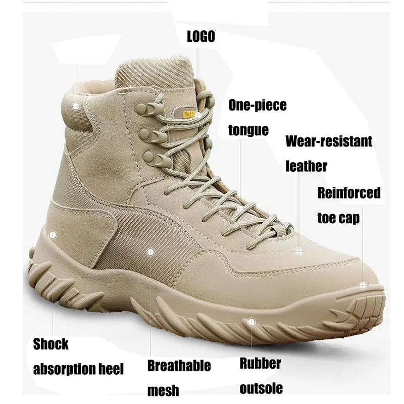 Уличные мужские треккинговые ботинки военная походная обувь тактические боевые