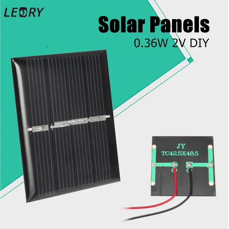 LEORY горячая Распродажа 0 36 Вт 2 в мини поликристаллические солнечные панели DIY