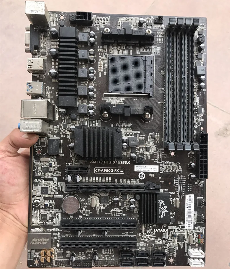Б/у оригинальная материнская плата 980G 970 для CF A980G FX AM3 + USB3.0 SATA3 поддержка
