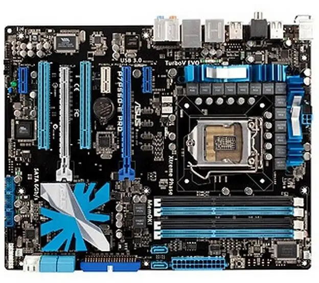 Разъем LGA 1156 для ASUS оригинальная б/у настольная плата Intel P55 материнская
