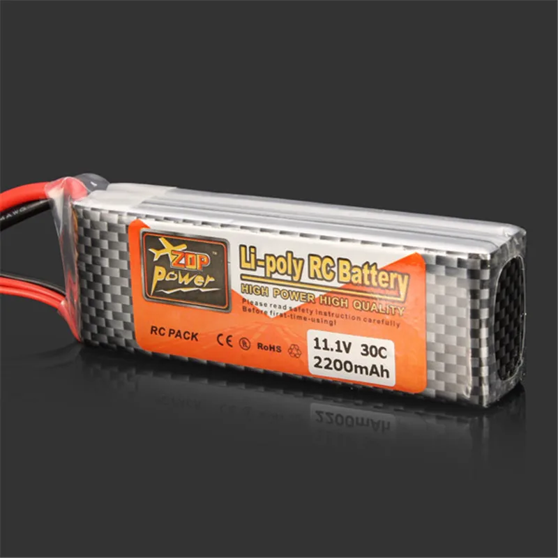 Горячая новинка перезаряжаемая ZOP Power 11 1 В 2200 мАч 3S 30C Lipo батарея XT60 вилка Запчасти