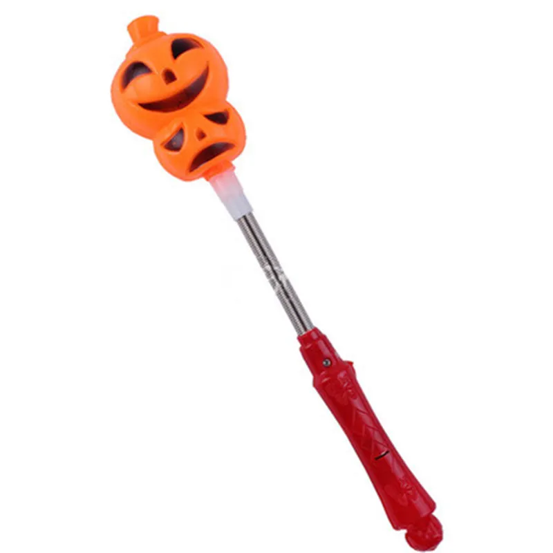 2 шт Дети Хэллоуин ручка светодиодный свет маятниковый тыквенный палочки конфеты