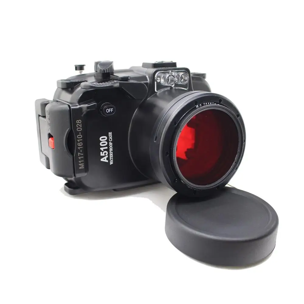 Водонепроницаемый чехол для камеры Meikon 40 м/130 футов объектива Sony A5100 16-50 мм