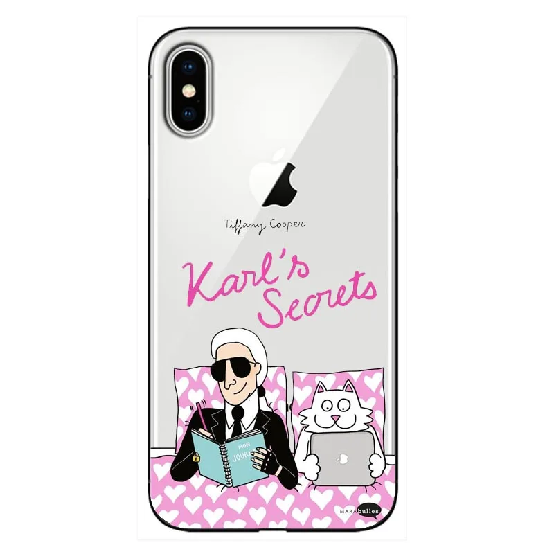 Karl Lagerfeld прозрачный высококачественный силиконовый мягкий ТПУ чехол для