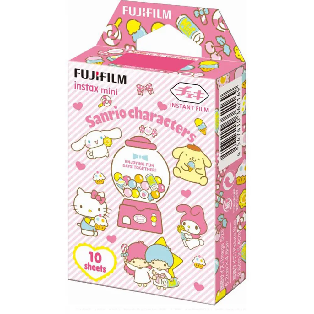 Fujifilm Instax Мини пленка Sanrio персонажи + hello kitty Gudetama для мгновенной камеры Mini 8 9 25 70 90