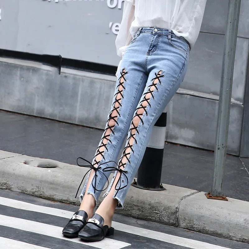 2018 модные летние джинсы для женщин в стиле бойфренд винтажные с высокой талией