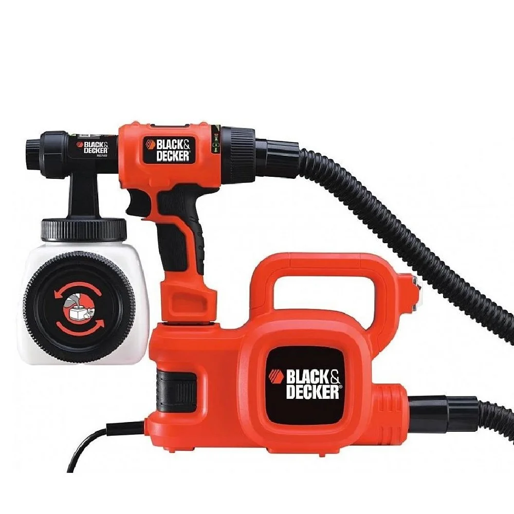 Напольный краскопульт BLACK + DECKER HVLP400 (400Вт 1.2л шланг 6м) | Инструменты