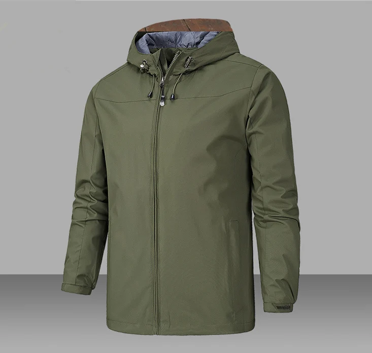 Green COYOUNG Brand New Men Hiking Jacket High Quality Waterproof Windbreaker For Man Outdoor Clothes custom hoodies slim sweatshirts - Цвет: Green