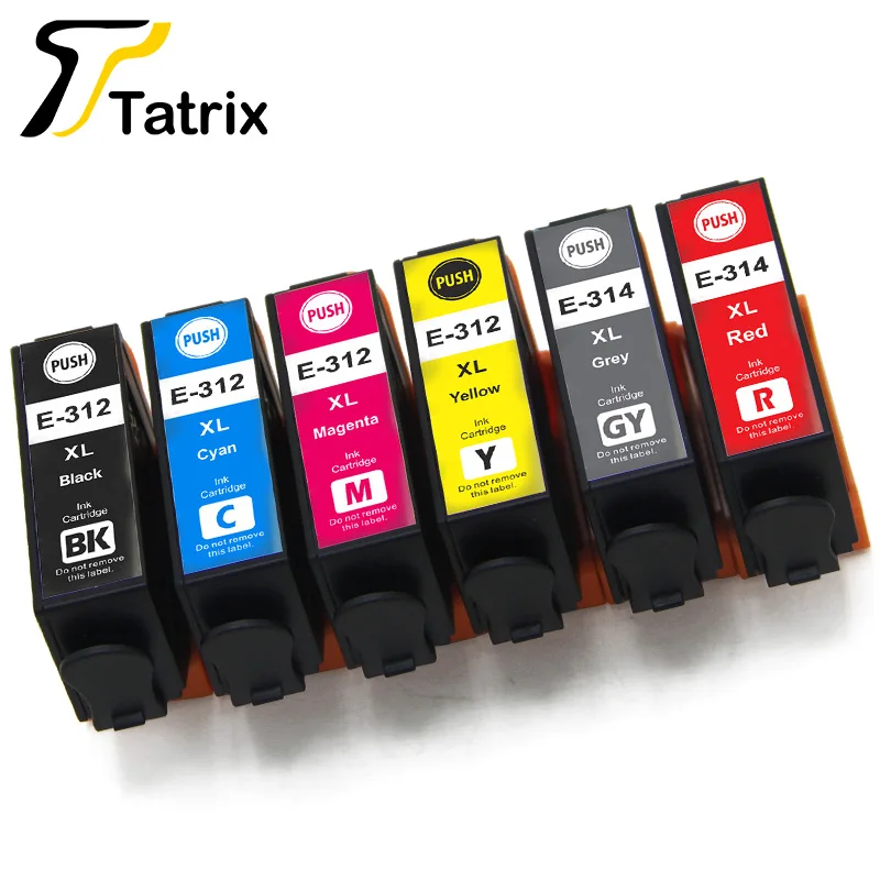 Tatrix совместимый для Epson T312XL 312XL E-312XL 312 314XL E-314XL чернильный картридж Expression Photo T-314XL и
