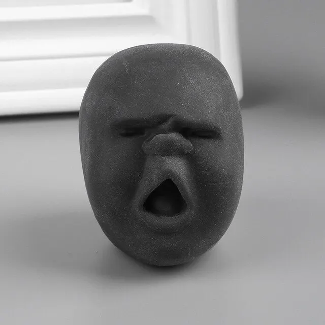 Новинка игрушки человеческое лицо снятие стресса офисная ручная игрушка сжимаемые игрушки мягкая резиновая маска Расслабляющая Кукла Детская игрушка - Цвет: WO