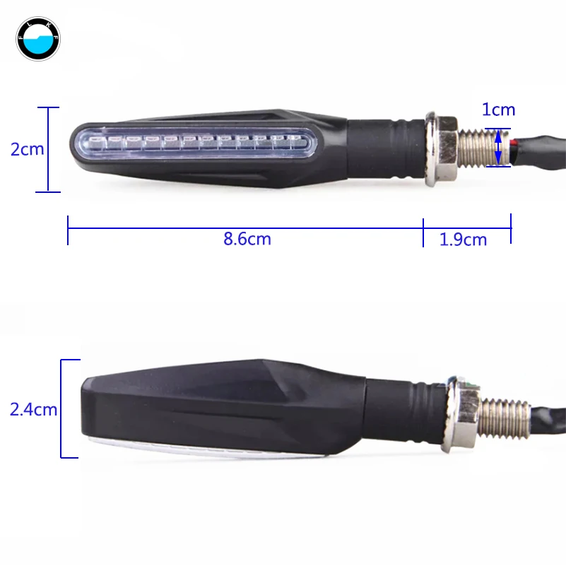 

motorcycle turn signal light LED flowing water amber Blinkers Flexible Bendable indicator Flashers lamp for Honda GROM MSX125
