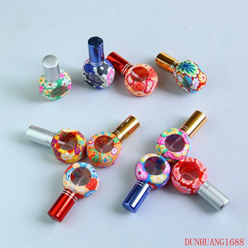 

freeshipping 100PCS 8ml spray wheel bottle bright color mixed color wholesale