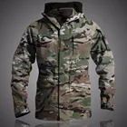Куртка тактическая Улучшенная Мужская, водонепроницаемая ветровка армии США, камуфляжная, с несколькими карманами, в стиле милитари, для отдыха на природе, кемпинга, охоты, M65