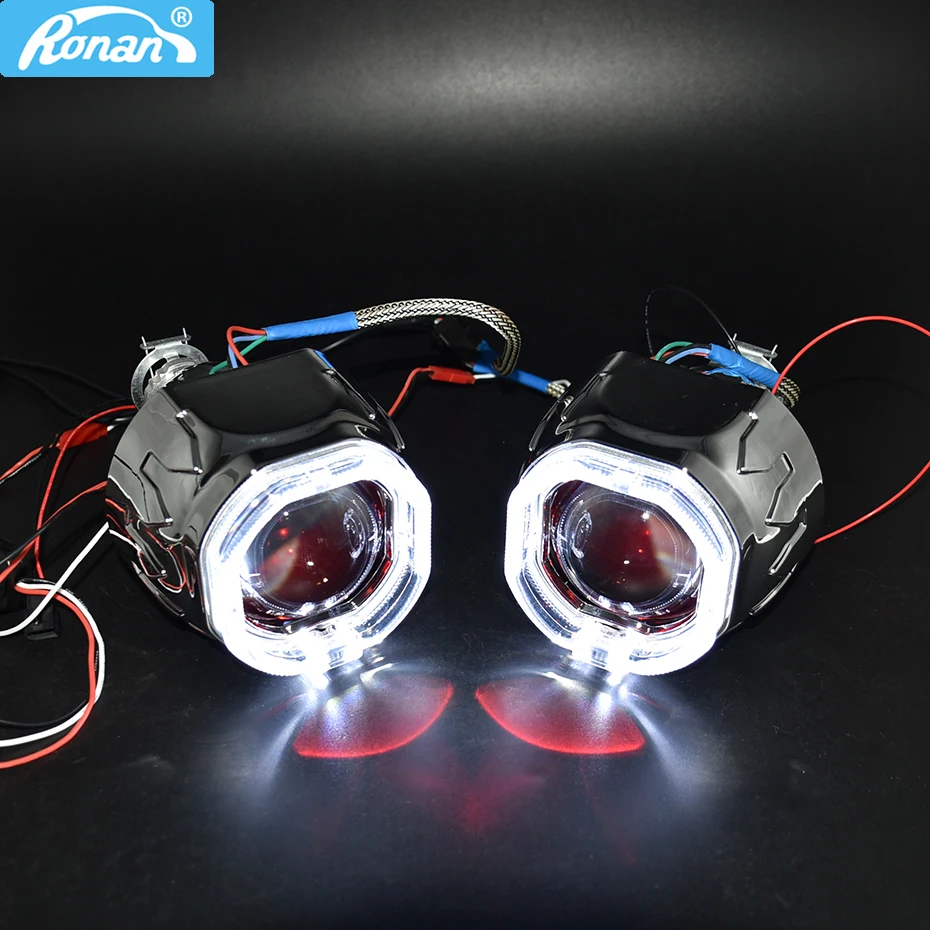Ronan 2 5 Биксеноновые линзы проектора 8 1 HID используют лампы H1 H4 H7 разъем