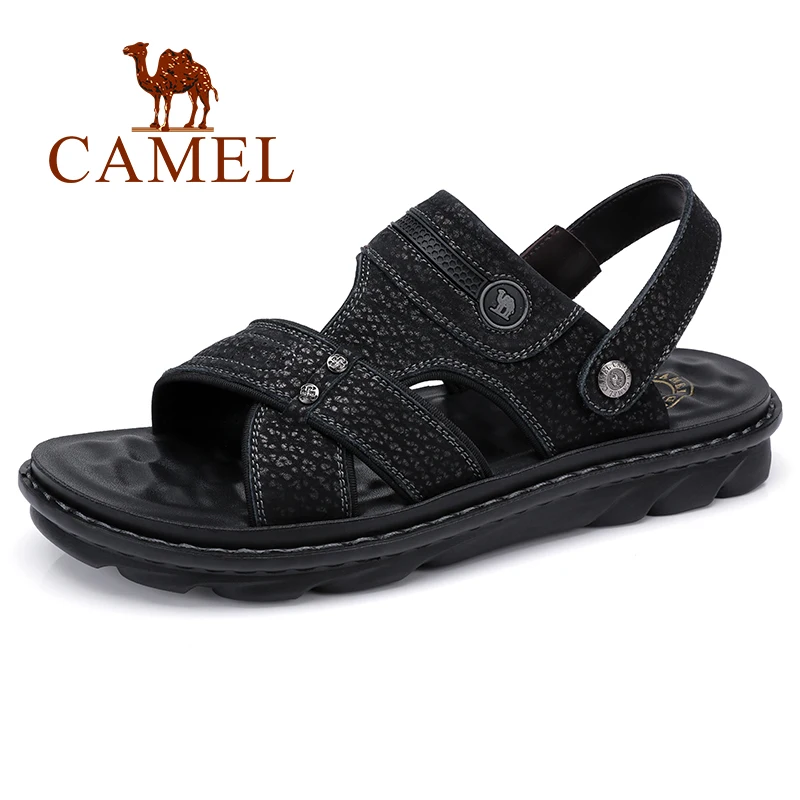 CAMEL дышащие мужские сандалии из натуральной кожи удобная повседневная обувь