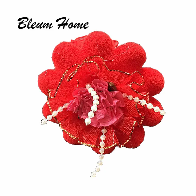 Bleum Home 2pcs girls present New Little Girl Cute Large petals flower Barrettes Kid Headwear Hair Clip Children Gift | Аксессуары для