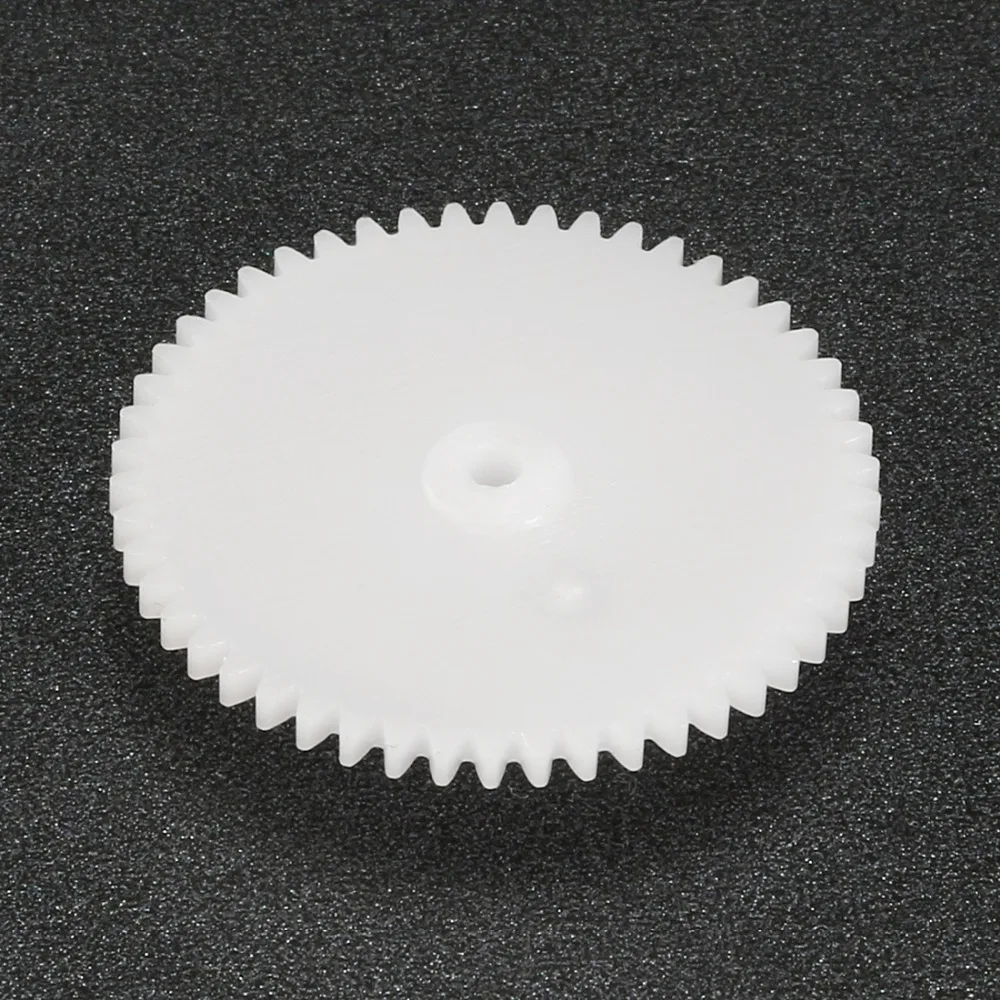 Uxcell 20 шт./лот 50 зубцов 50102A пластиковая белая Шестерня 5 7x26 мм игрушечные