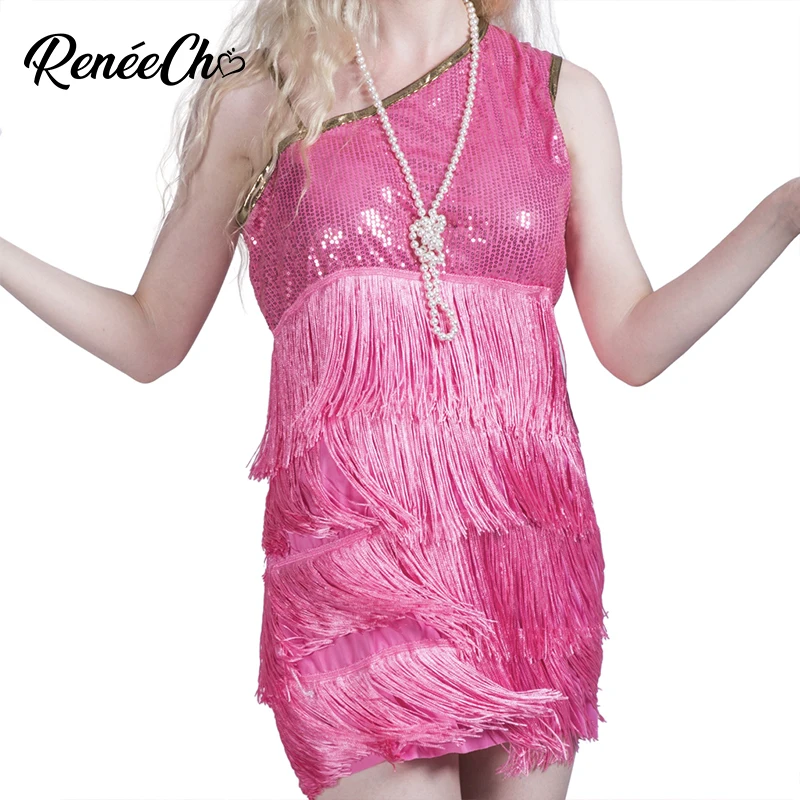 Женский костюм на Хэллоуин с бахромой ослепительный костюм-хлопушка женское