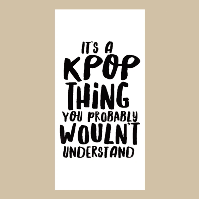 Это то что вы вероятно не могли бы понять Пляжное дорожное полотенце Kpop мягкое