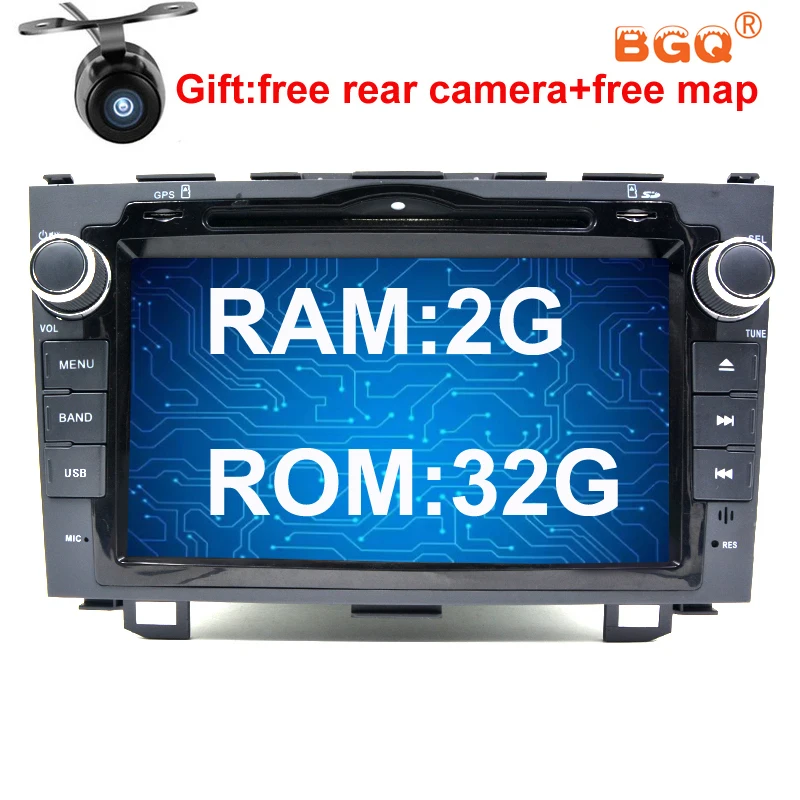 2G ram 32G rom Android 7 1 четырехъядерный автомобильный dvd плеер gps для Honda CRV CR V 2006 2007 2008 2009