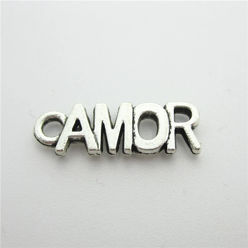 

New 20pcs/lot Silver Amor Dangle Charms Lobster Clasp DIY Bracelet Necklace Pendants Jewelry Hanging Charms