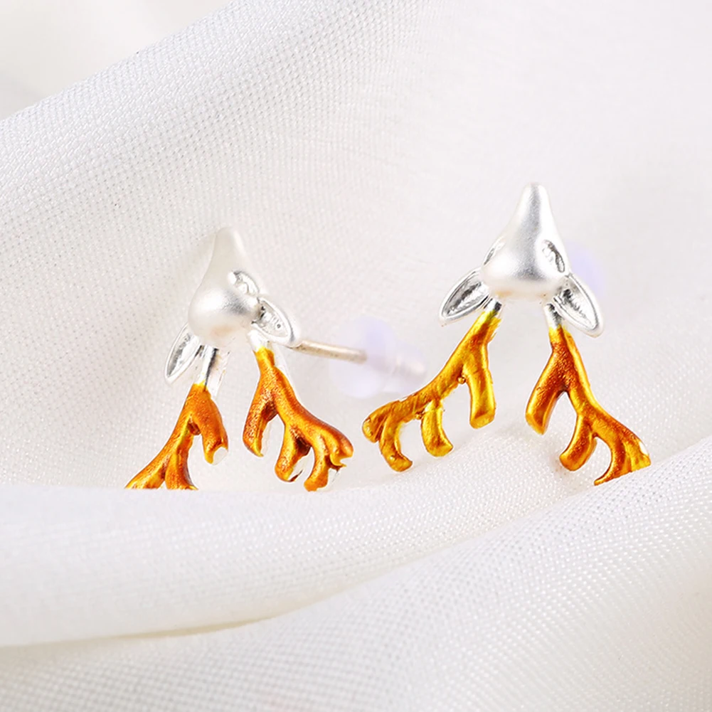 Fashion Deer Stud Earrings Jewelry for Women Gift Charming Luxury Christmas | Украшения и аксессуары