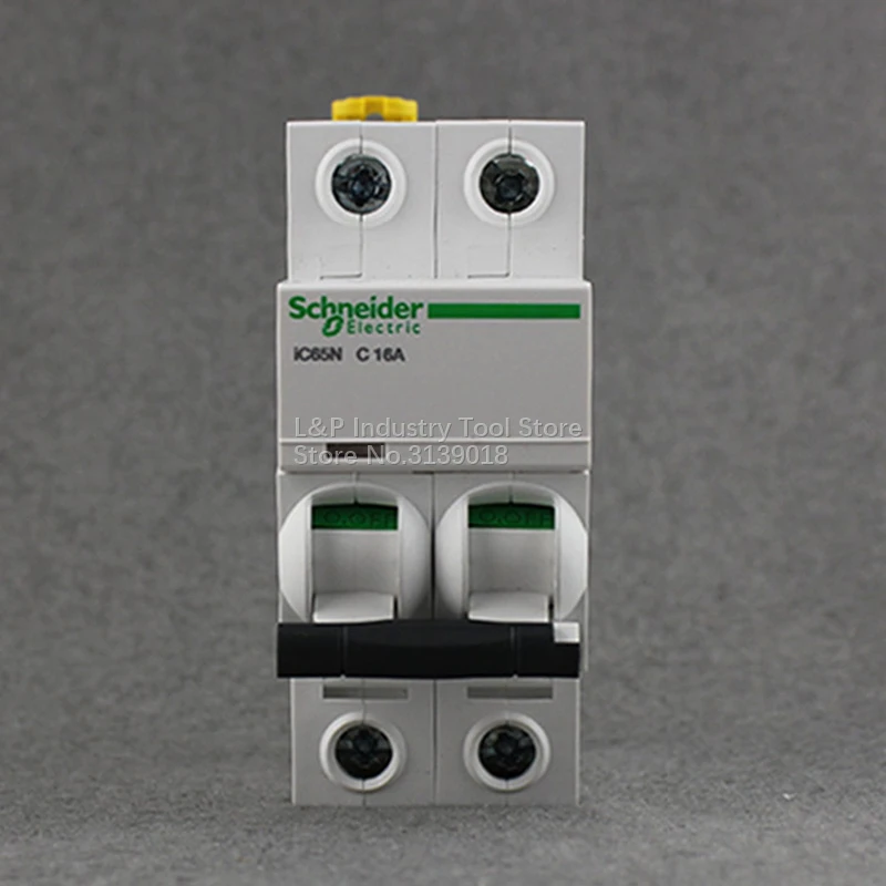 100% Новый оригинальный Schneider IC65N 2P C16A A9F18216 вакуумный выключатель MCB хорошее качество Acti9 Тип C