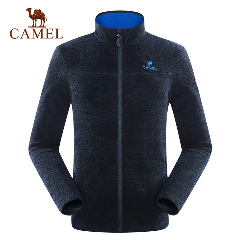 Blue Print Male CAMEL мужская уличная флисовая походная пара куртка Осень Зима ветровка софтшелл Толстая теплая куртка альпинизм кемпинг пальто - Цвет: Blue Print Male