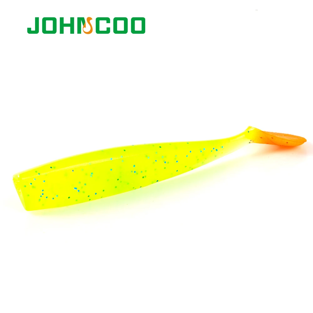 JOHNCOO рыболовные приманки Профессиональный приманка 4 шт. 100 мм 7 7g мягкие Пластик Шад червяк для ловли карпа