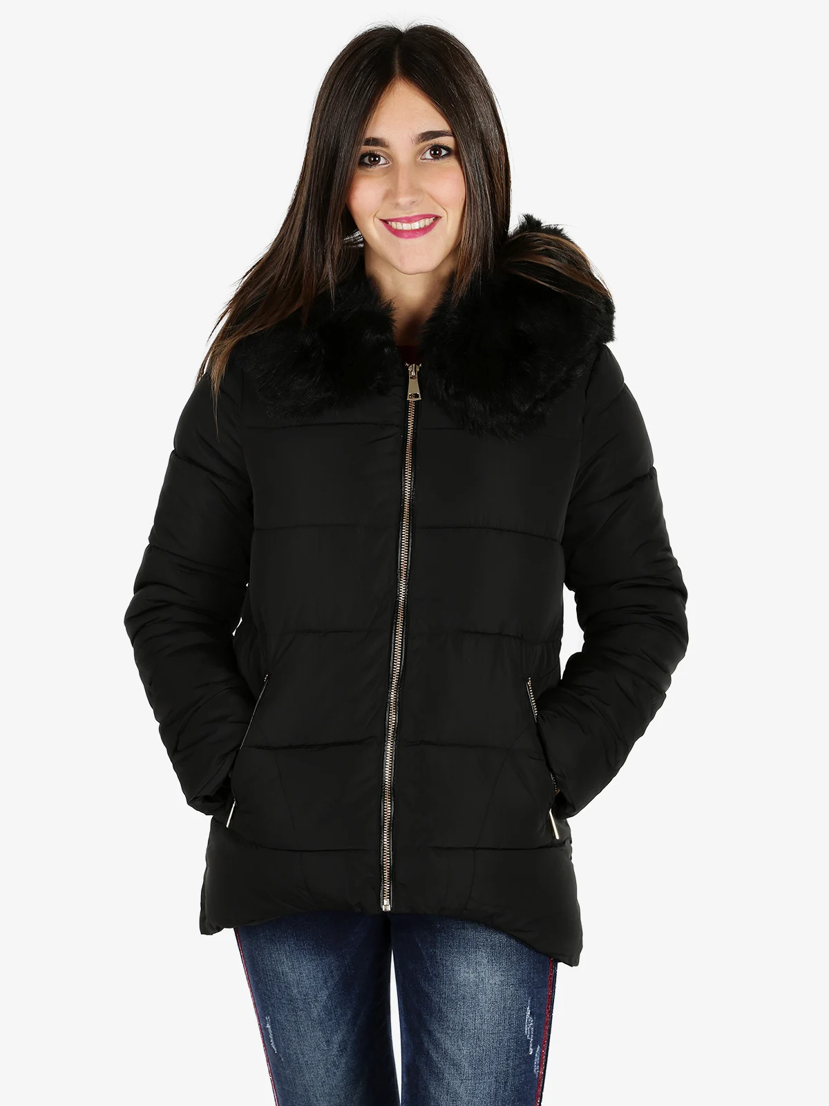 Стеганая куртка с капюшоном и пальто | Женская одежда