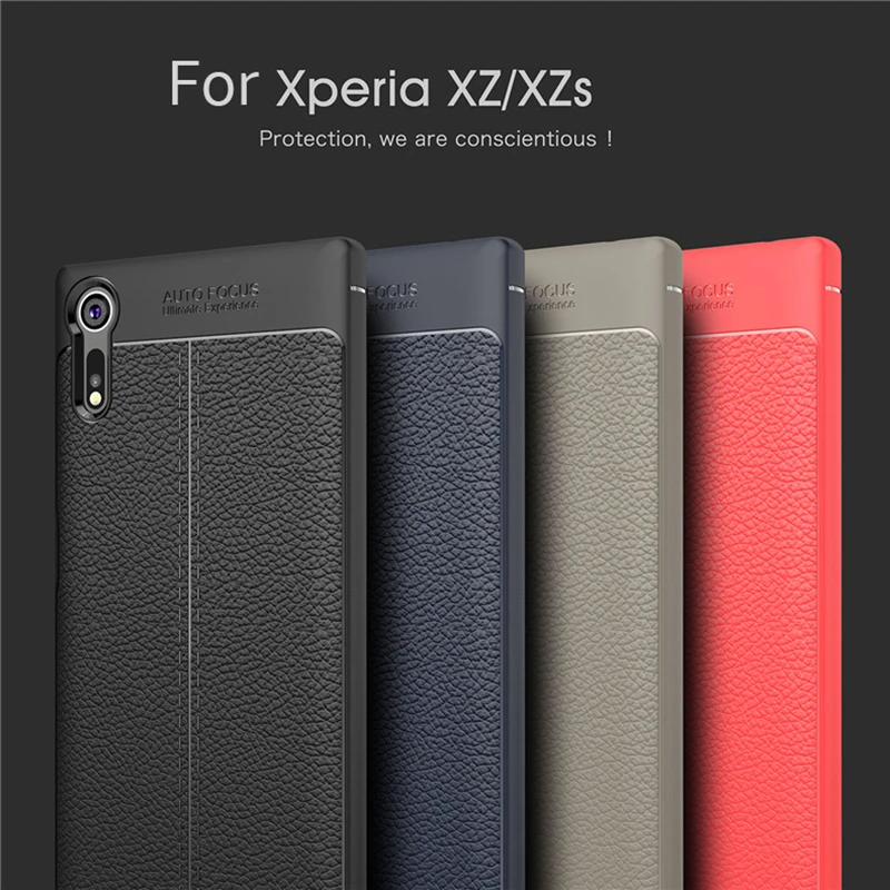 Телефонные Чехлы для Sony xa1 XZ/XZS кожаный чехол Силиконовый ТПУ ультра тонкий