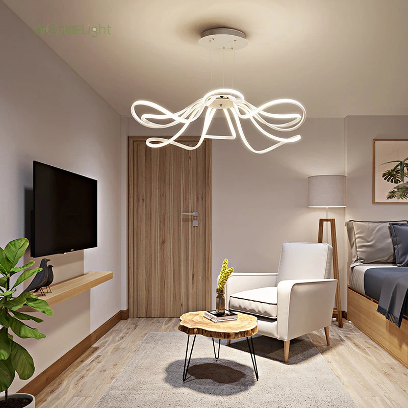 Современный Цветочный светодиодный подвесной светильник кухонный акриловый +