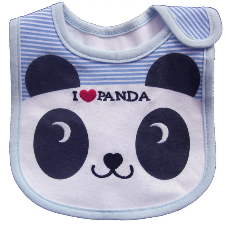 Panda Хлопковый детский нагрудник малыша, слюнявчик для новорожденных, водонепроницаемый нагрудник, бандана, нагрудники для младенцев, Слюнявчики для кормления - Цвет: Panda