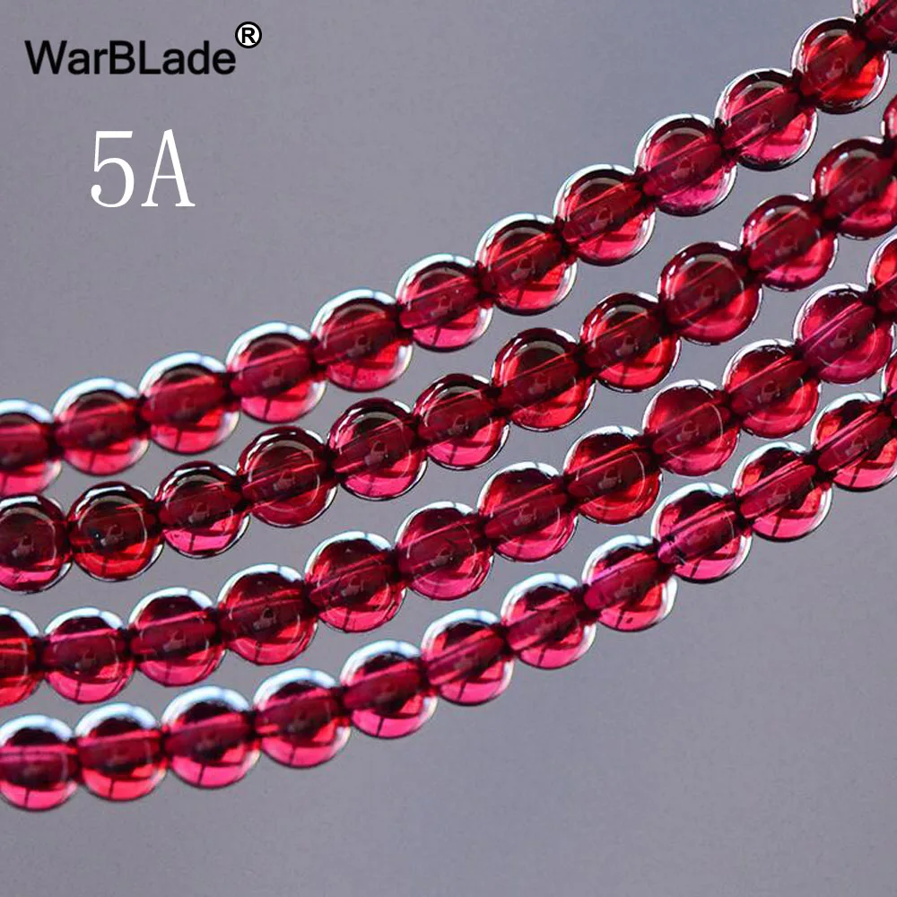 Круглые бусины Гранат WarBLade AAAAA красные из натурального камня 5A свободные 2 мм 3 4 5 6