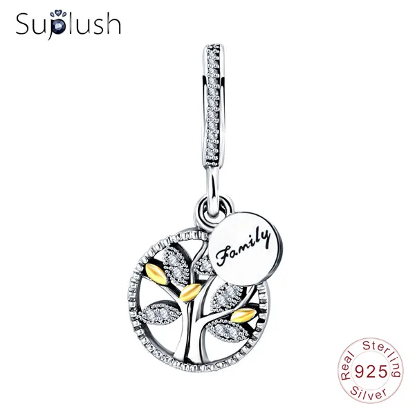 Suplush 31 стиль 925 пробы Серебряный Кулон Шарм Подходит бренд Шарм DIY браслет кулон для изготовления ювелирных изделий - Цвет: PSMB0610
