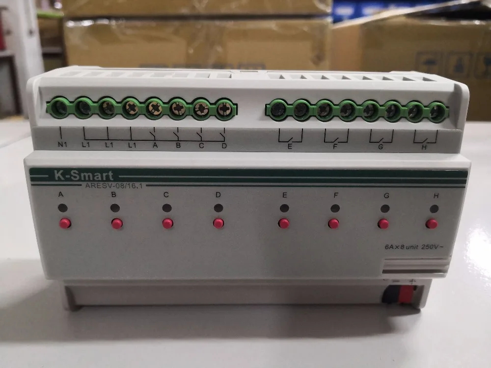 Новейший привод KNX/ECB GVS K Bus KNX 8 складок 6 А на канал система умного