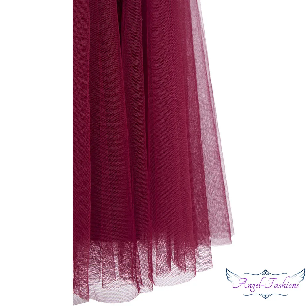 Angel-Fashion, женское платье, платье с вырезом лодочкой, плиссированное, кружевное, с бисером, с разрезом, Русалка, длинное, красное, вечерние, платье 425 200