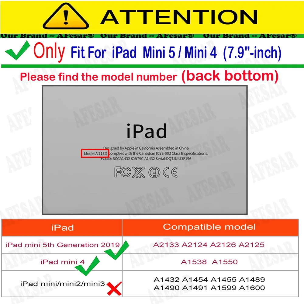 Чехол для iPad Mini 5 поколения 2019 funda Tablet smart Case A2133/A2124/A2125/A2126 и 4 A1538 A1550|Чехлы планшетов