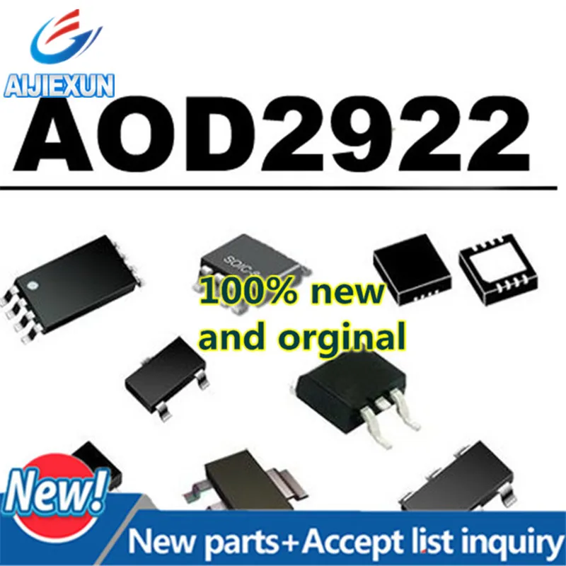 10 шт. 100% новое и оригинальное AOD2922 D2922 TO252 MOS пластиковое инкапсулированное