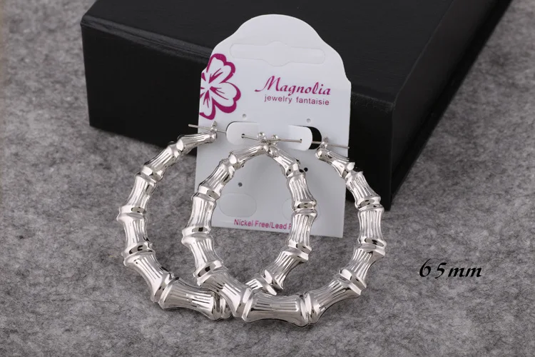 Богемная Мода kc большой бамбук праздничные серьги ювелирные изделия женщина