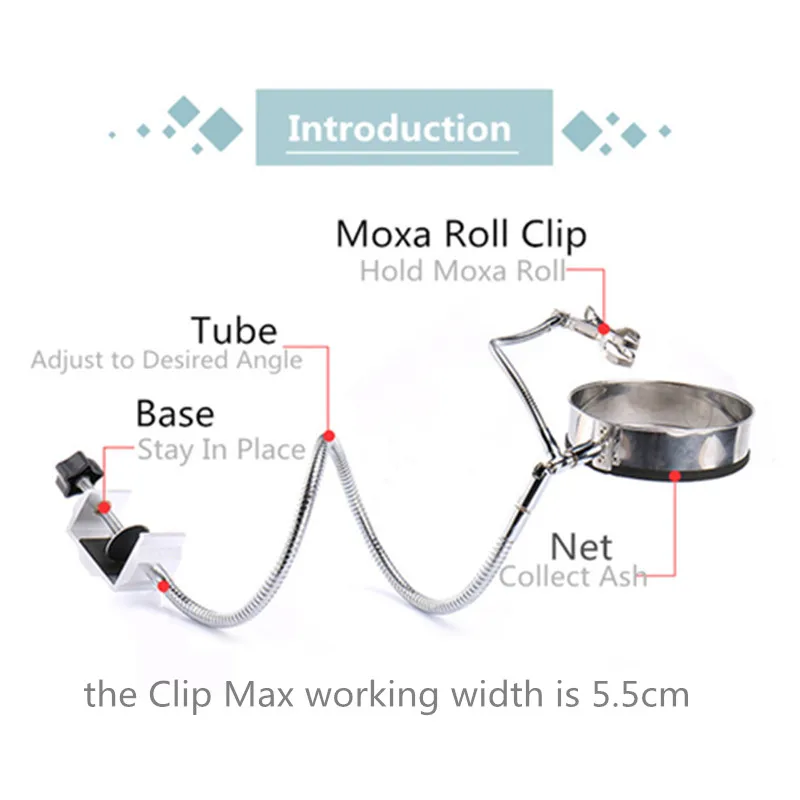 Moxa Rolls зажим держатель Бездымная Мокса рулон палочка для прижигания ролика