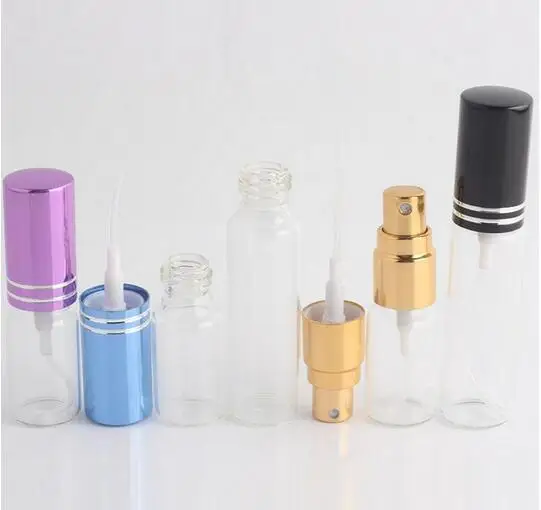 Оптовая продажа 300 шт./лот 10 мл Портативный Красочный стеклянный флакон для духов