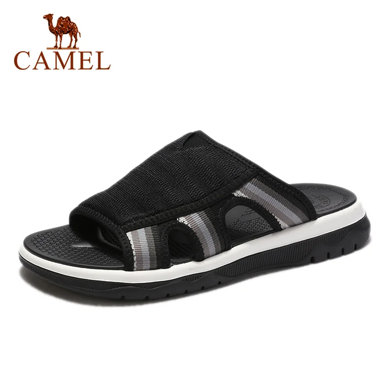 CAMEL/Мужская обувь; сезон лето; Новинка; уличные мужские тапочки; индивидуальные пляжные Нескользящие сандалии; мягкая эластичная стелька; подошва из пеноматериала