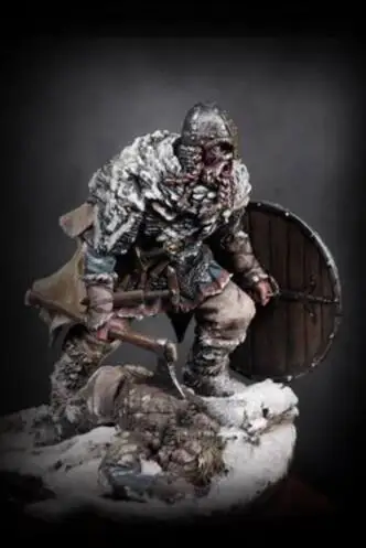 1/24 шкала Неокрашенная резиновая фигурка Viking Hunter 75 мм|Наборы для сборки моделей| |