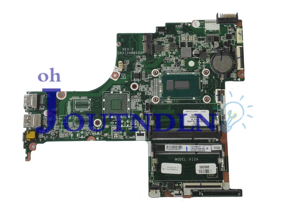 Материнская плата JOUTNDLN для ноутбука HP Pavilion 15-AB DAX12AMB6D0 809040-001 809040-501 809040-601 W/ i3-5010U ЦП