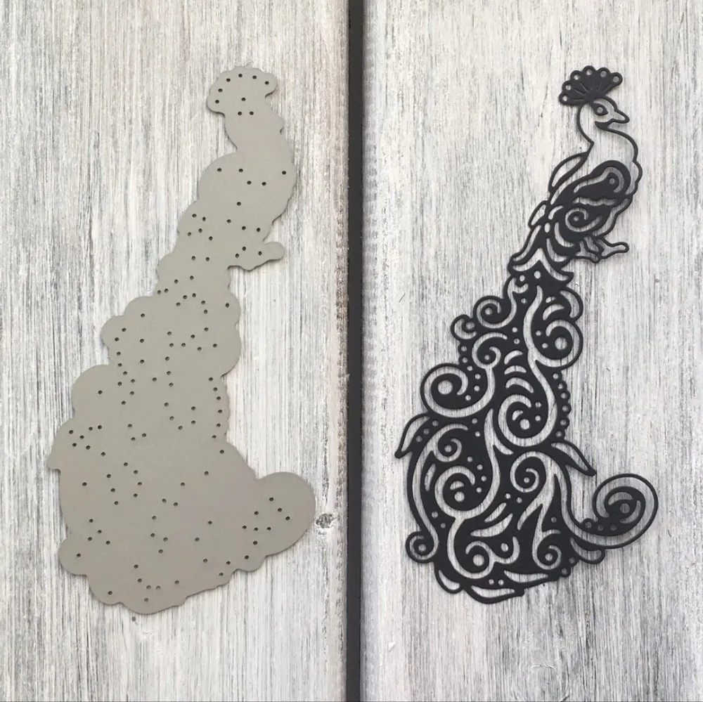 ArtScrap Павлин металлические режущие штампы трафареты для DIY скрапбукинга карты